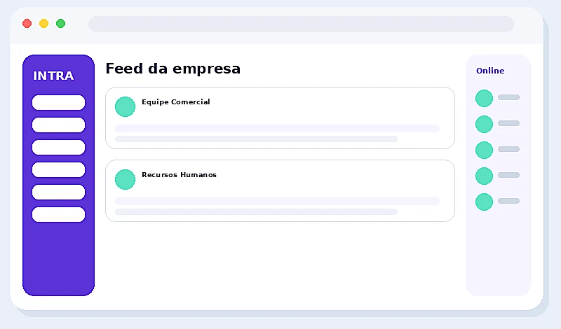 Screenshot real do sistema IntraLink